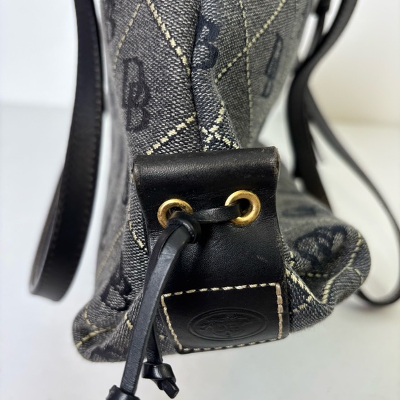 Dooney & Bourke Canvas and Leather Monogram Bag - Picture 6 of 8